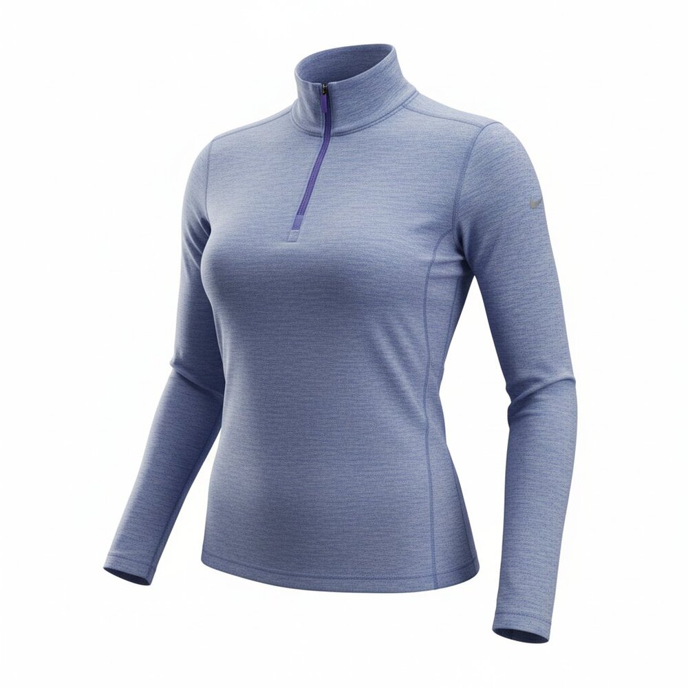 Nike Women’s Purple Quarter‑Zip Exercise Jacket Size Small Athleisure